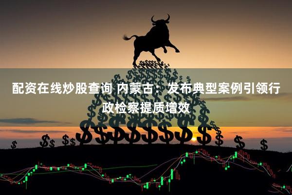 配资在线炒股查询 内蒙古：发布典型案例引领行政检察提质增效